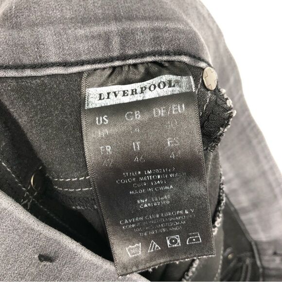 Liverpool The Denim Legging Gray Size 10 - Picture 8 of 9